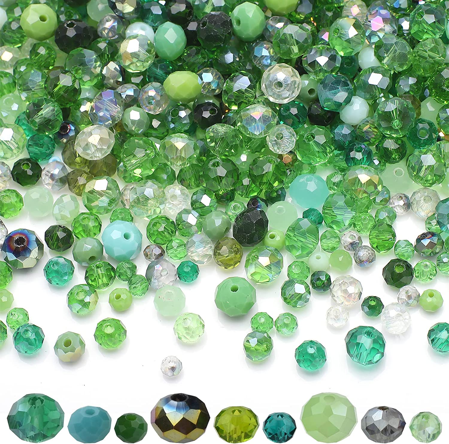 Glass Seed Beads 2Mm Jewelry Making - 2/3/4/6/8mm AB Faceted Glass Rondelle Loose
