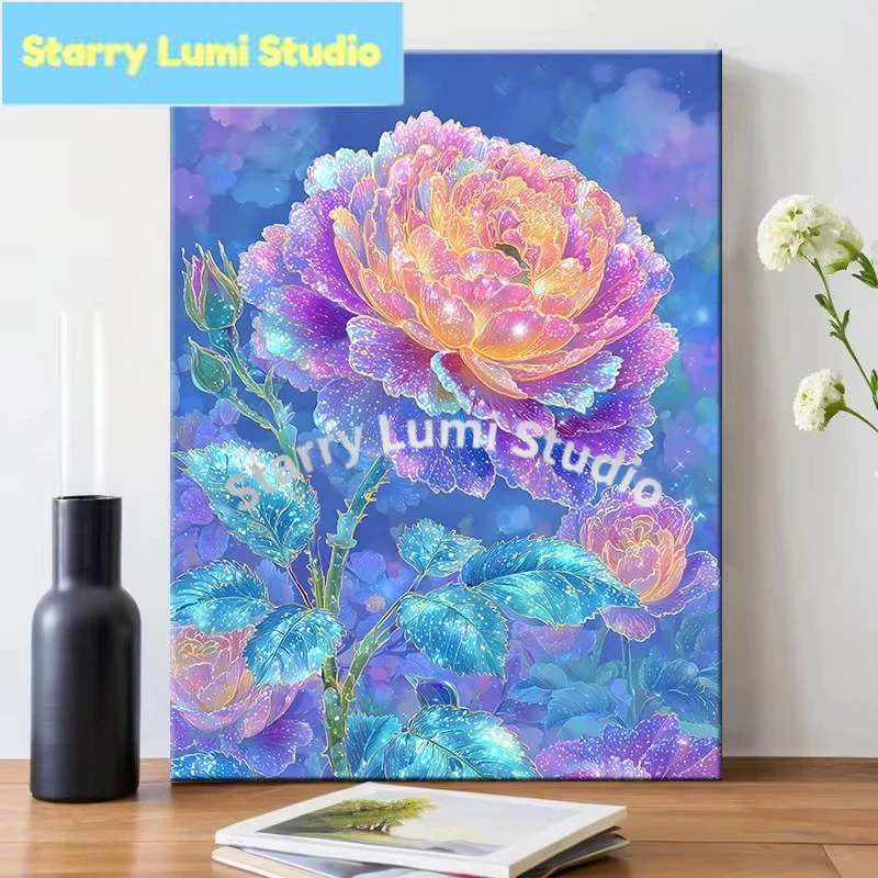5D Diamond Painting Kit Full Drill - 5D DIY Diamond Painting Kit Flowers