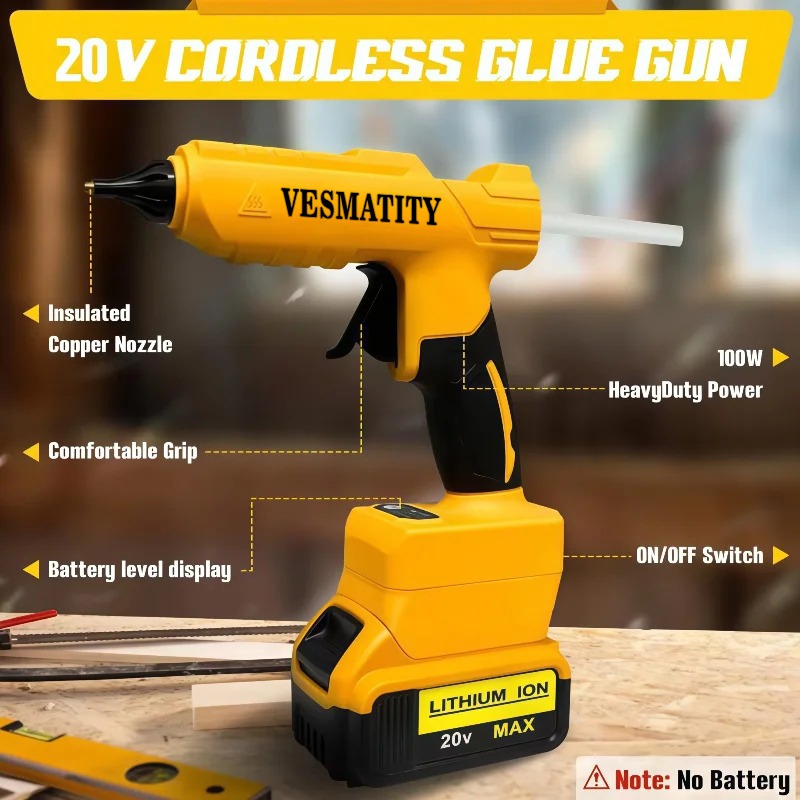 Original Cordless Electric Han - Hot Melt Glue Gun Cordless recension och pris
