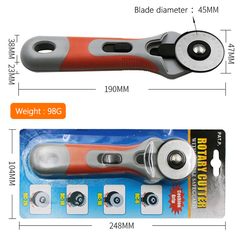 Leather Craft Cutter 45mm Rota - Rotary Cutter For Fabric 45Mm recension och pris