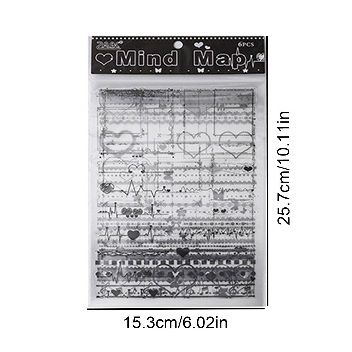 6pcs Black And White Movie-the - Scrapbooking recension och pris