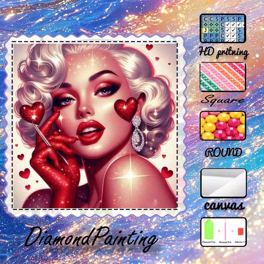 1 piece 5D DIY flocking cloth, - 5D Diamond Painting Kit Full Drill recension och pris