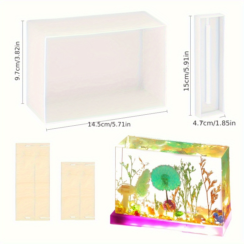 6Pcs Rectangle Silicone Mold S - Silicone Epoxy Resin Molds Set recension och pris