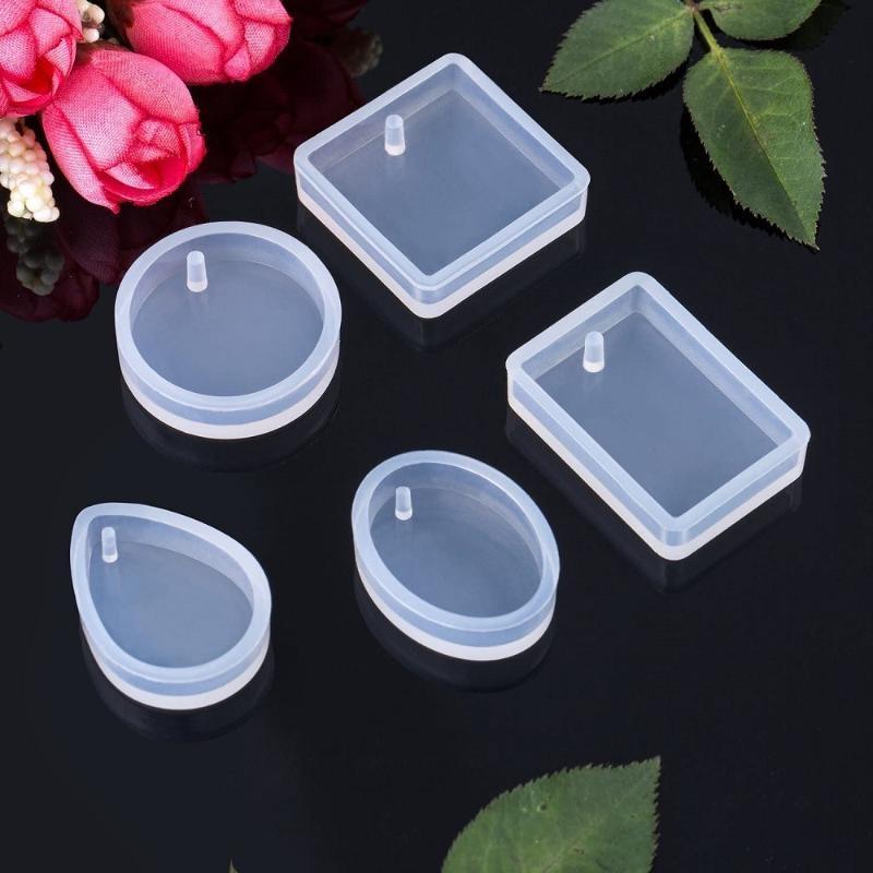 20Pcs Set DIY Keychain Pendant - Silicone Epoxy Resin Molds Set recension och pris