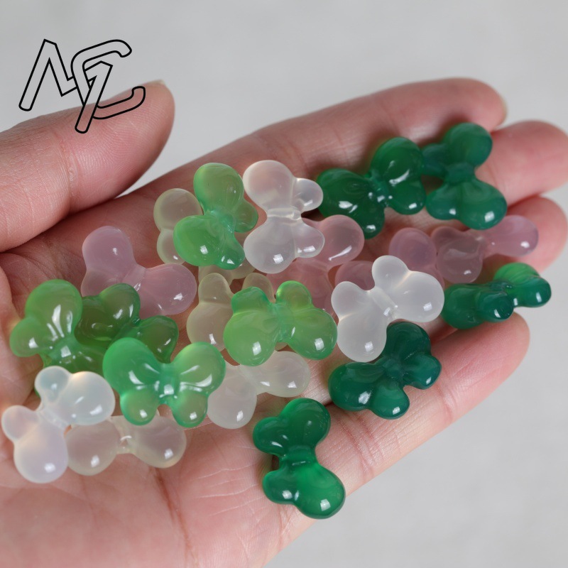 2PC Natural Chalcedony Double  - Beading recension och pris