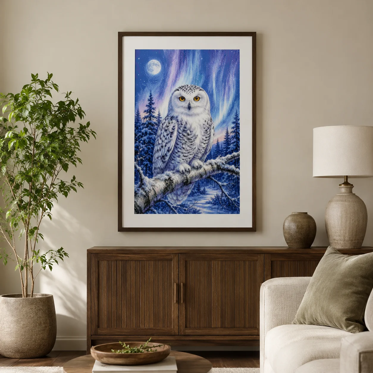 [ZZ8820-Winter Watch Owl] | Be - Cross Stitch Stamped Kits Beginners recension och pris